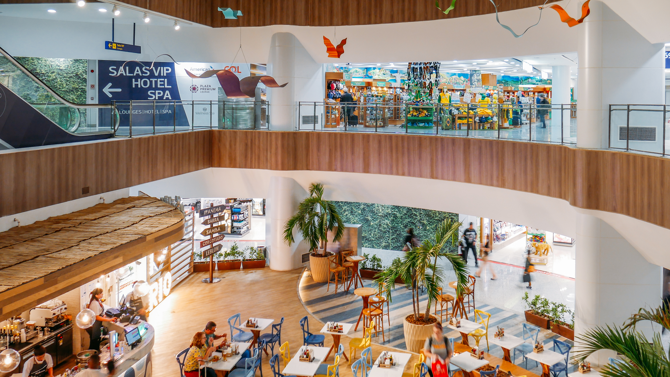 Rio de Janeiro Airport (GIG) has a couple of passenger terminals.